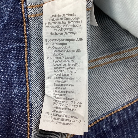 Madewell 10” High Rise Skinny Jeans Blue Like New - Picture 12 of 13